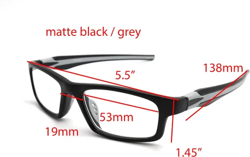 Vista 2 de ColorViper Sports - Lentes de lectura flexibles con doble inyección, tamaño y color muy, Gris