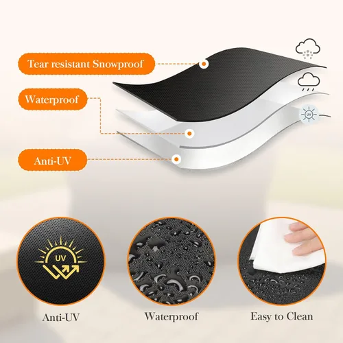 Vista 5 de SEAVERRS Funda protectora para parrilla Ninja PG301, para Ninja FlexFlame PG300 Series, protección integral, resistente al agua y a los rayos UV