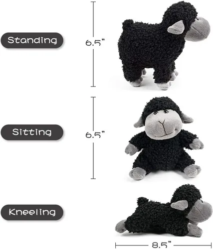 Vista 2 de FRANKIEZHOU - Oveja de peluche, 3 piezas (se sienta, se para y se arrodilla), el mejor regalo para todos
