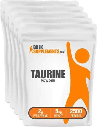 Vista 7 de bulksupplements.com Taurina en polvo - Suplemento de taurina, suplemento de aminoácidos para energía - Sin sabor y sin gluten, 2g por porción, 500g