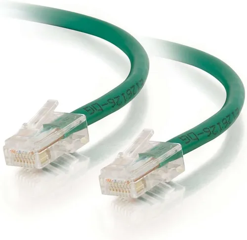 Vista 96 de C2G 24494 Cable cruzado Cat5e - Cable de conexión de red sin blindaje sin arranque, naranja (3 pies, 3.0 ft)