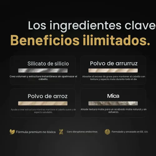 Vista 4 de BASED BODYWORKS Polvo para texturizar para el cabello, ligero y para dar volumen con acabado mate, mejor para cabello de menos de 6 pulgadas