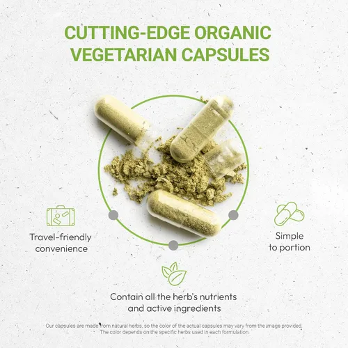 Vista 2 de Secrets of the Tribe Hisopo orgánico 500 mg cápsulas vegetales para apoyo respiratorio e inmunológico Certificado USDA Suplemento herbario