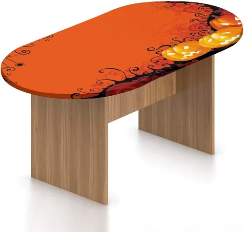 Vista 8 de XISUNYA Mantel ovalado ajustable de poliéster con bordes elásticos para invierno, con estampado de copos de nieve, nieve, nieve, cielo, se adapta a