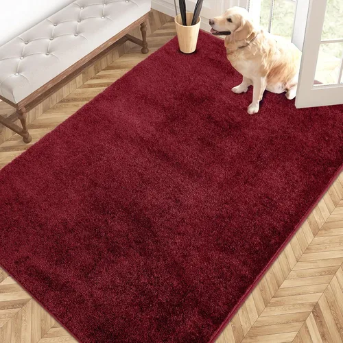 Vista 70 de PURRUGS Tapete para puerta con atrapamiento de suciedad, 20 x 31.5 pulgadas, antideslizante, lavable a máquina, tapete para puerta de perro, tapete