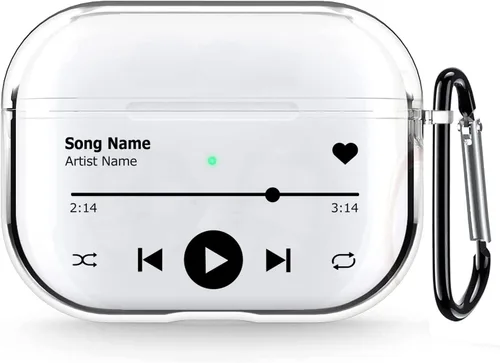 Vista 24 de Funda transparente para AirPods de 2ª generación de 1ª generación, diseño de gatito kawaii para mujeres, hombres y niños, funda de carga de TPU