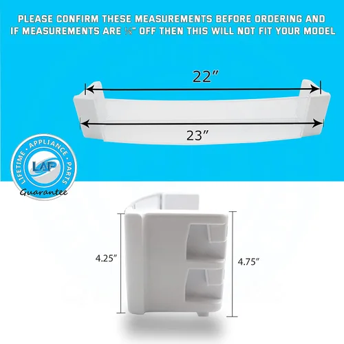 Vista 5 de Estante de puerta mejorado para electrodomésticos WR71X25602 compatible con refrigerador GE