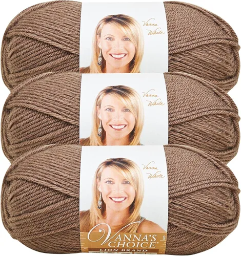 Vista 40 de Lion Brand Yarn (1 madeja) Hilo Vanna's Choice, mármol gris