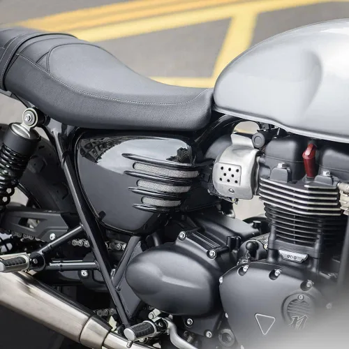 Vista 7 de Accesorios de motocicleta izquierda y derecha de la batería de carenado lateral tapa del marco para Triumph Street Cup/Street Twin/Street Scrambler