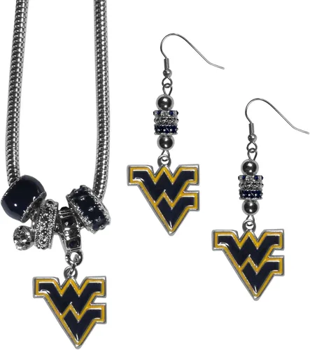 Vista 16 de Siskiyou Sports NCAA womens Euro Bead Earrings and Necklace Set