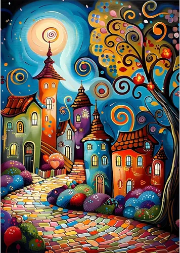 Vista 11 de croshom Kits de Arte de Diamantes Grandes para Adultos, Kits de Pintura de Arte de Diamantes de Paisaje Aurora Boreal para Adultos, 5D DIY Taladros