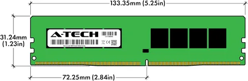 Vista 8 de A-Tech 8GB DDR4 3200 MHz UDIMM PC4-25600 (PC4-3200AA) CL22 DIMM Módulo de Memoria RAM de Escritorio No ECC