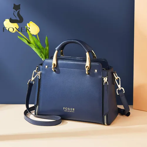 Vista 8 de Bolsos de cuero para mujer, bolsos con asa superior con correa ajustable