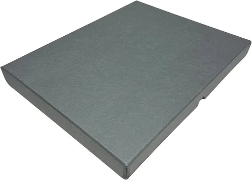 Vista 14 de Lineco Caja de almacenamiento de folio de archivo. Caja de almacenamiento con borde de metal, tapa de concha. 9.5 x 12.5 x 1.75 pulgadas.