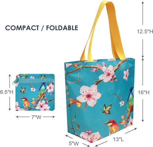 Vista 5 de Wrapables Bolsa de viaje grande de Carryall + bolsa de compras reutilizable, plegable, compacta y certificada OEKO-TEX