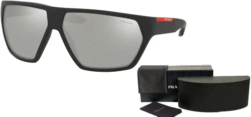 Vista 3 de Prada Active PS08US Irregular Sunglasses for Men BUNDLE With Designer iWear Complimentary Eyewear Kit