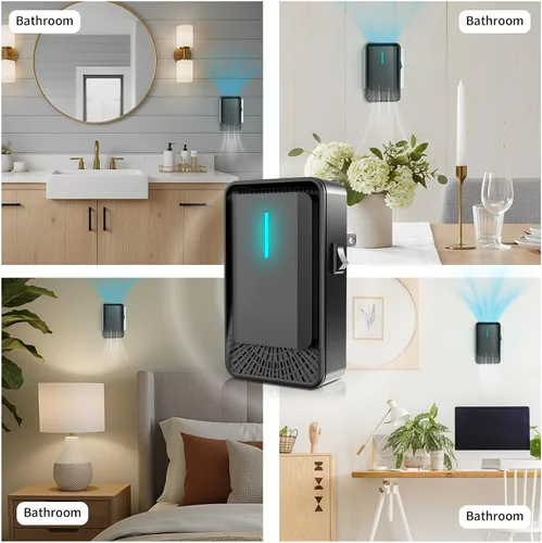 Vista 8 de Ionizadores de aire para el hogar, purificador de aire de iones negativos, ambientador enchufable para dormitorio, oficina, cocina, mini ionizadores