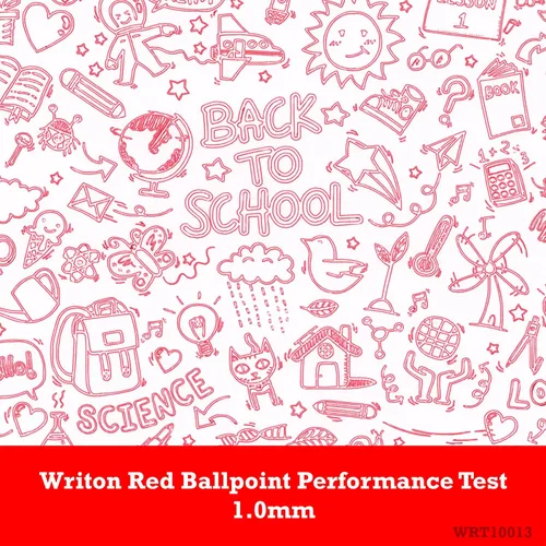 Vista 2 de Writon - Bolígrafos retráctiles de agarre cómodo, punta media de 1 mm, tinta roja, paquete de 24