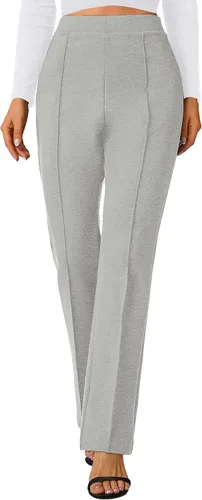 Vista 4 de Urban CoCo Pantalones de trabajo elásticos con corte de bota, pantalones de yoga pequeños para oficina casual