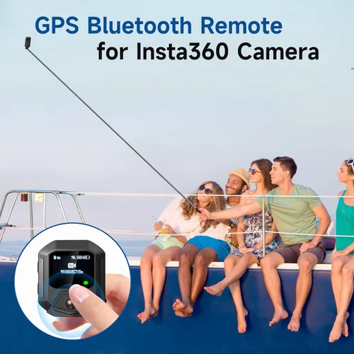 Vista 2 de Control remoto GPS para cámaras Insta360 X5/X4/X4 Air X3/Go 3S/ACE pro 2/ACE Pro/ONE X2, accesorios de acción inteligente de 25M de alcance