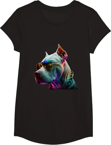 Vista 3 de Dogo Argentino Dogs Dogo Argentinos Camiseta, Negro