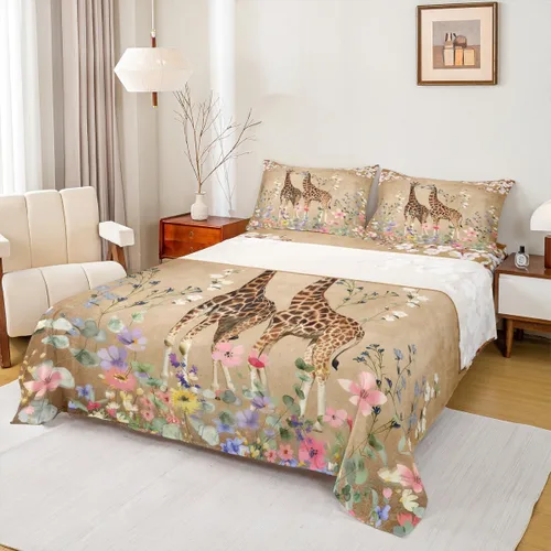 Vista 21 de Western Cowboy - Juego de sábanas para niños, tamaño individual, juego de ropa de cama rústica de herraduras, cactus y herraduras, decoración