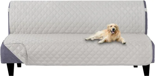 Vista 146 de U-NICE HOME Funda para sillón reclinable, reversible, con correas elásticas, resistente al agua, protege de perros y mascotas, sillón pequeño