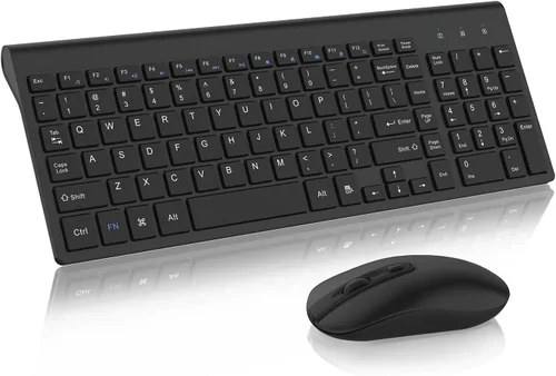 Vista 15 de Cimetech - Juego de teclado y mouse inalámbricos compacto de tamaño completo 2.4G, diseño ultradelgado y elegante para Windows, computadora