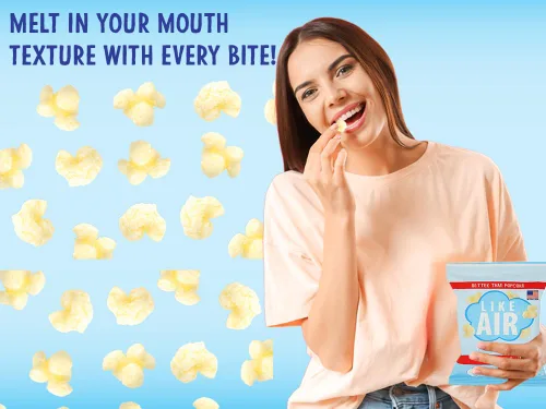 Vista 5 de Like Air Puffcorn - Paquete de 5 sabores variados (14 g, paquete de 20) - Snacks de porción única, 80 calorías, sin gluten, kosher, maíz sin OMG
