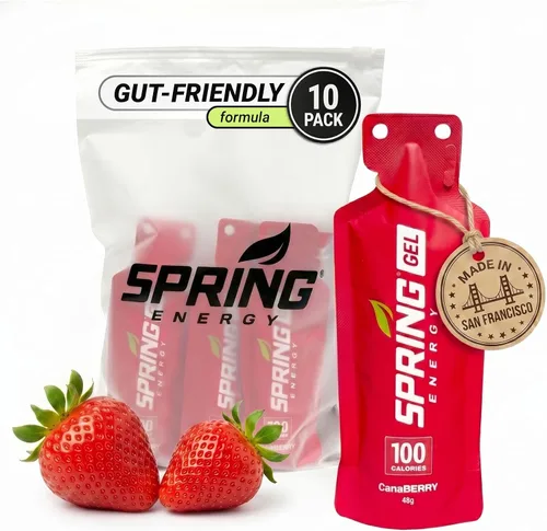 Vista 15 de Spring Gel energético: saludable, apto para el estómago, vegano Camote de manzana y canela Salsa impresionante Sin jarabe de arroz. Sin