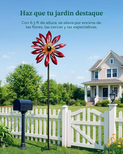Vista 4 de Molinillos de viento cinéticos para exteriores, escultura