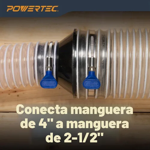 Vista 5 de POWERTEC 70136 cono reductor de 4" a 2-1/2".