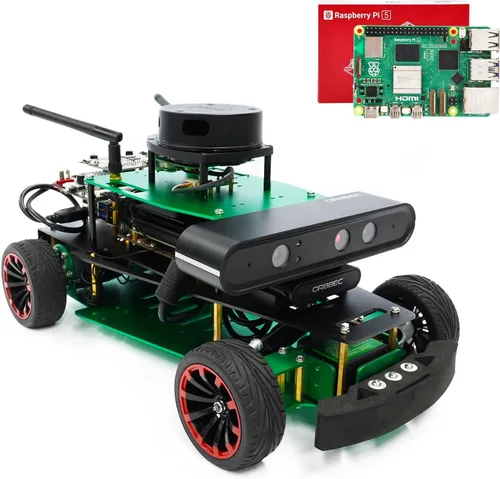 Vista 9 de Yahboom ROS2 Python Programación Robot Car con Jetson Nano Robot AI Voice Module, pantalla de 7 pulgadas, compatible con navegación SLAM Mapping Ult