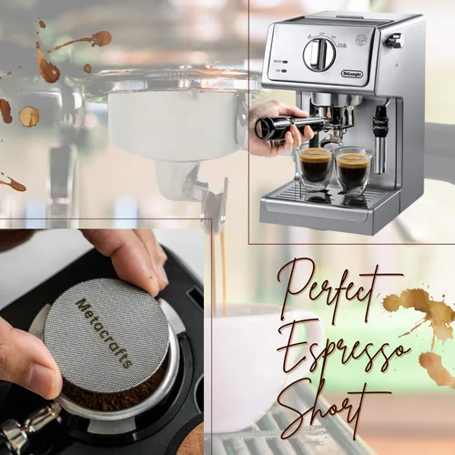 Vista 5 de Portafiltro Espresso 51mm con doble salida Compatible con Delonghi Dedica EC680 y EC685 así como modelos de cafetera SMEG y EUPA - Incluye cesta
