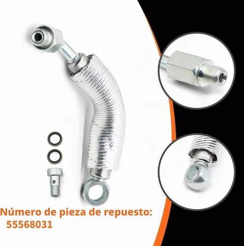 Vista 4 de Kit de tubería de alimentación de aceite turbocompresor y tubo