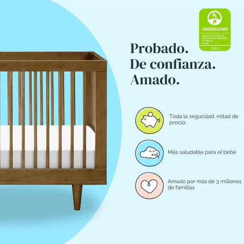 Vista 4 de Davinci Marley Cuna convertible 3 en 1, nogal