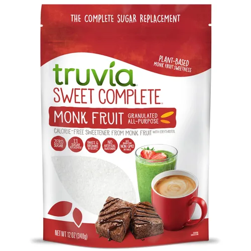 Vista 8 de Truvia Edulcorante sin calorías de los paquetes de fruta del monje, caja de 60 unidades de monjes (paquete de 1)