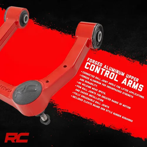 Vista 6 de Brazos de control superior forjados de aluminio de Rough Country para Ram 1500 de 12-18 31201RED