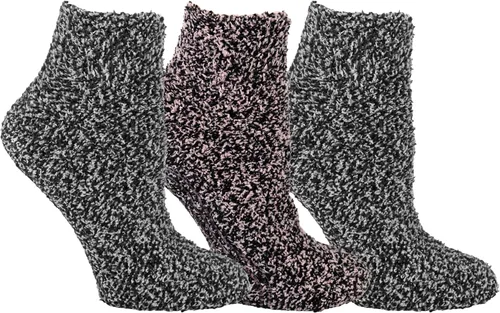 Vista 8 de Dr. Scholl's Calcetines de invierno Fairisle para mujer, surtido negro, 4-10, paquete de 3