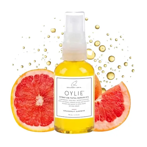 Vista 25 de QTICA Oylie Spray On Total Repair - Aceite corporal ligero en aerosol con jojoba natural y aceite de argán para una humedad instantánea, acabado