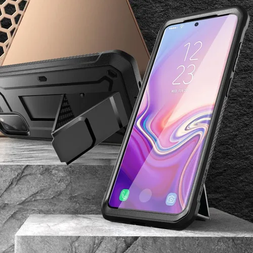 Vista 2 de SUPCASE Funda para Samsung Galaxy S20 con protector de pantalla (Unicorn Beetle Pro), [clip para cinturón y soporte integrados] Funda protectora