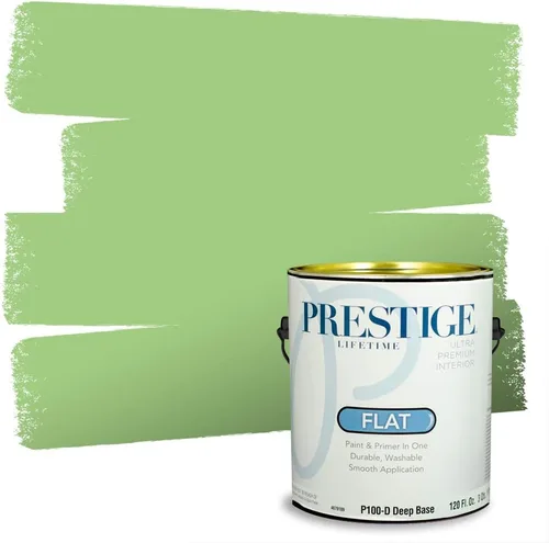 Vista 14 de PRESTIGE Pintura exterior e imprimación en uno, aloe, plano, 1 galón