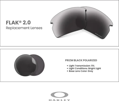 Vista 3 de OAKLEY Authentic Flak 2.0 OO9295 Polarized Replacement Lenses For Men For Women+ Bundle Microfiber Pouch -FRAMES NOT INCLUDED