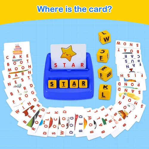 Vista 5 de Fenikso - Juego de combinación de letras, ortografía del alfabeto y lectura de palabras, reconocimiento de objetos y colores, juguete educativo