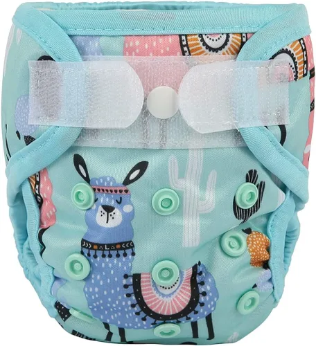 Vista 27 de Funda para pañales para recién nacidos con broche y pestaña de lavado, material PUL, 1 unidad