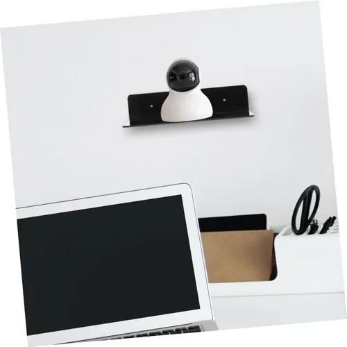 Vista 5 de jojofuny Estantes flotantes de acrílico, estante de pared, soporte para altavoz, estantes colgantes para dormitorio, estante de exhibición montado