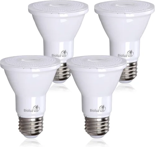 Vista 9 de Bioluz LED PAR20 Bombillas LED de luz diurna de 5000K, 90 CRI, bombilla LED regulable, 5.5W = reemplazo de 75W, base estándar E26, ángulo de haz