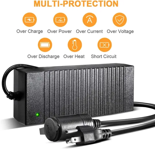 Vista 4 de AstroAI Inflador de neumáticos inalámbrico y convertidor AstroAI de CA a CC 10A/120W/7.78FT