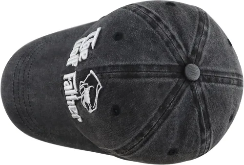 Vista 4 de Gorra de béisbol The Golf Father para hombre, divertida gorra de algodón bordada en 3D ajustable para regalos de golf
