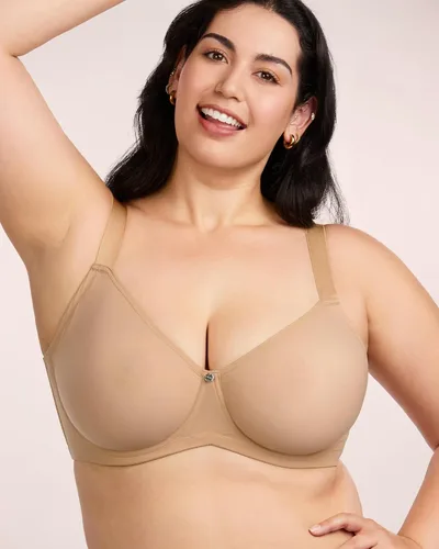 Vista 2 de HSIA Minimizer Bras for Women Full Coverage, Plus Size T-Shirt Bra Unlined Bra with Underwire